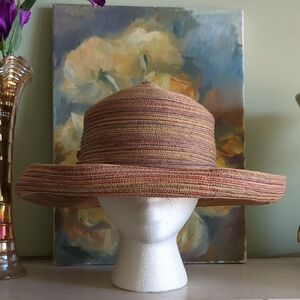 Scala Multicolor Wide Brim Hat